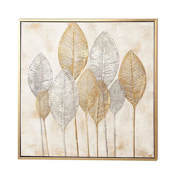 Ana Ozz Canvas Wall Decor Prints - Abstract Blue and Brown Watercolor ( Floral & Botanical > Trees art) - 26x40 in