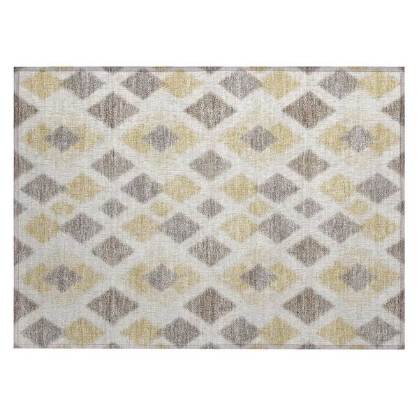 Chantille Machine Washable Indoor/Outdoor Abstract ACN3021 Gray 2 ft. x 3 ft. Accent Rug