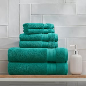 HygroCotton Emerald Coast Green 6-Piece Bath Towel Set