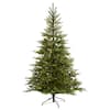 Nearly Natural 7 ft. North Carolina Spruce Artificial Christmas Tree with 931 Bendable Branches T4516