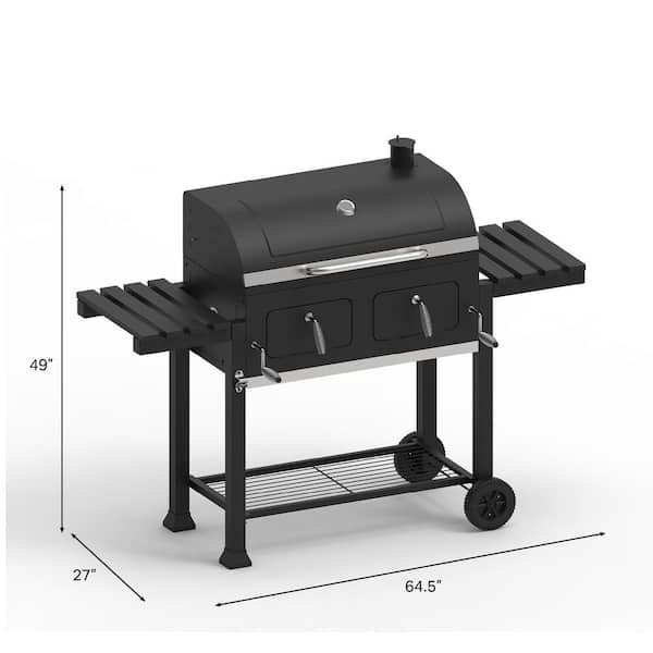 Outdoor Leisure Collection Charcoal Grill in Black with 791