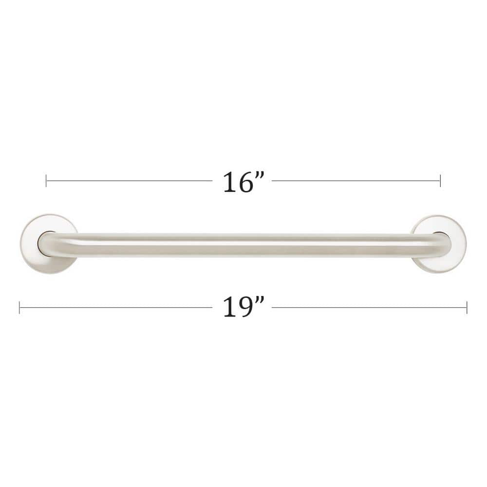 Signature Satin Stainless Steel 16" Bathroom Grab Bar