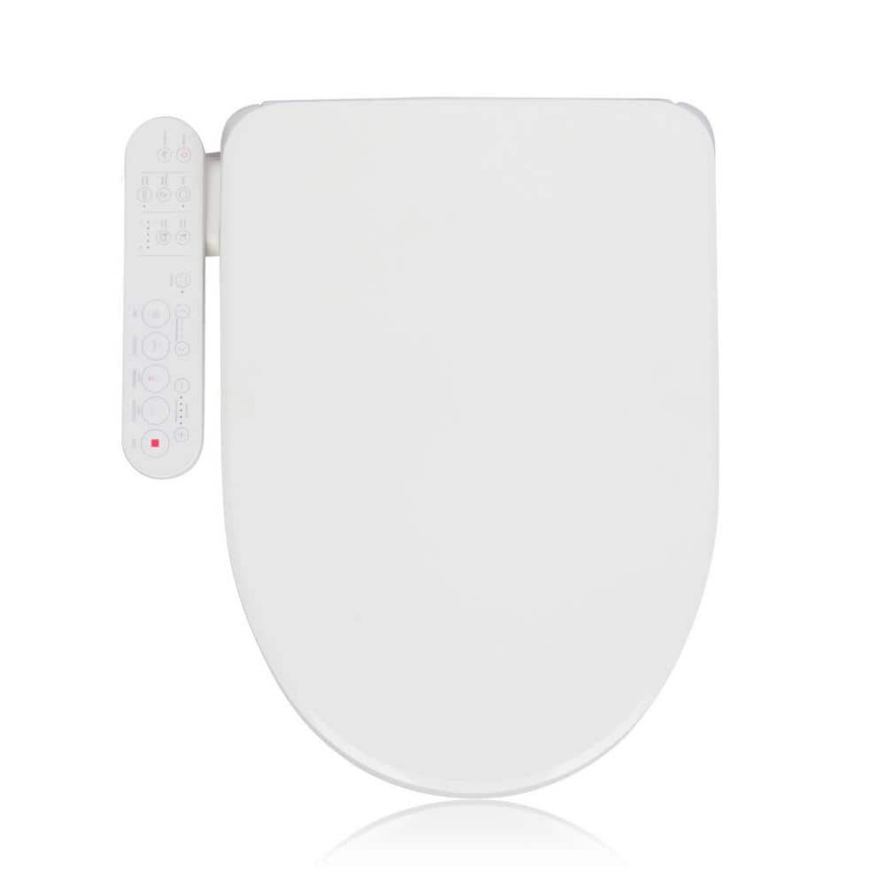 Alpha Bidet GX Wave Electric Bidet Seat for Round Toilets in White GX