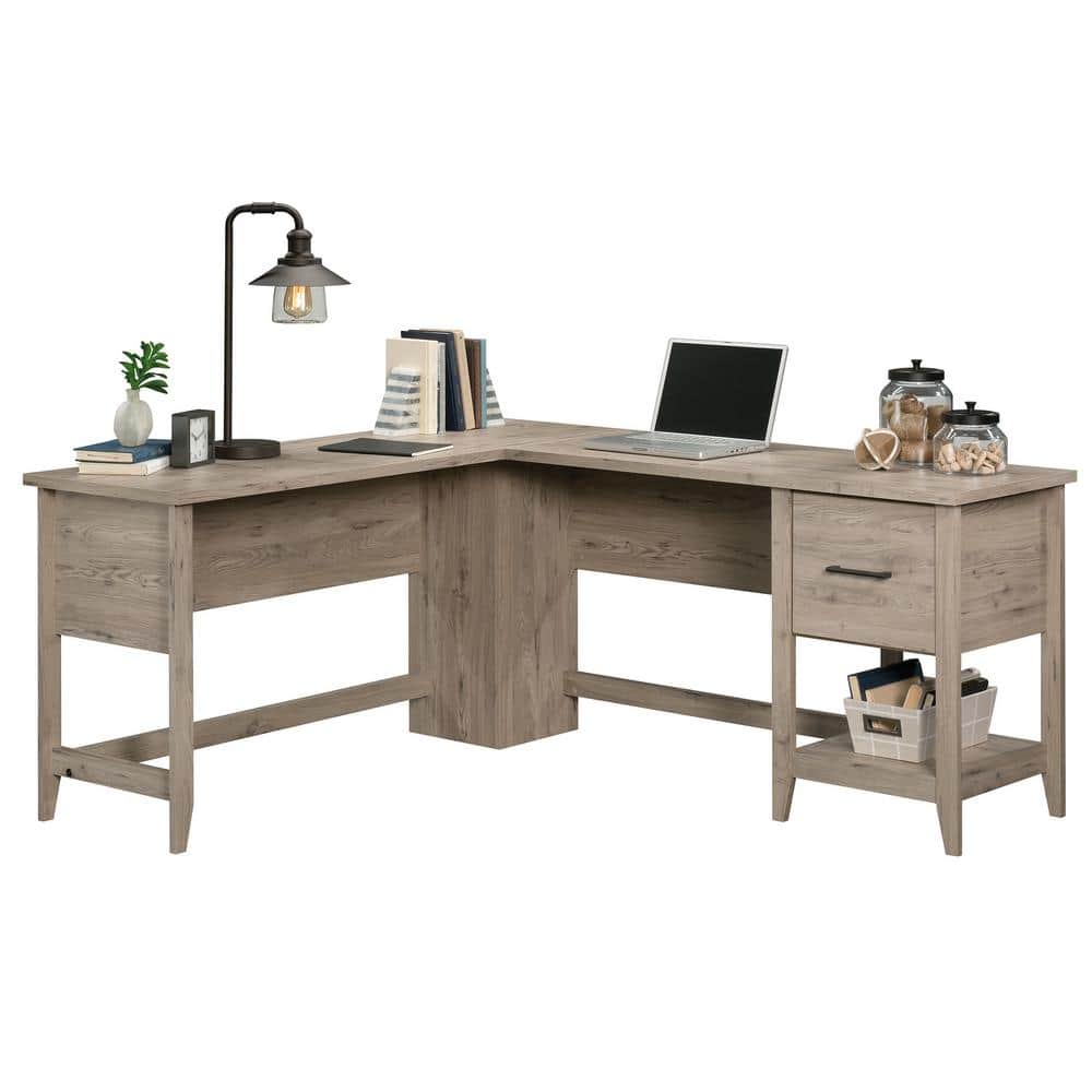 Laurel Oak Executive Corner Desk with Filing Drawer
