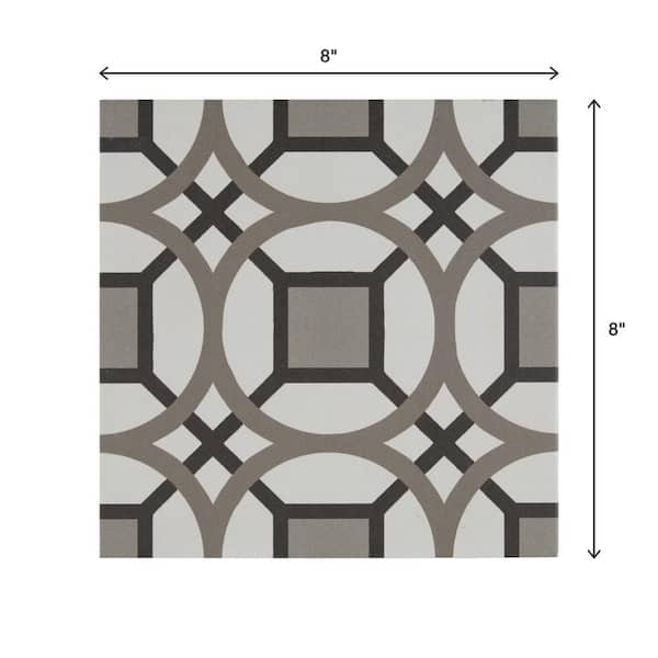 Marazzi D_Segni Kaleido Sand Blend 8 in. x 8 in. Glazed Porcelain