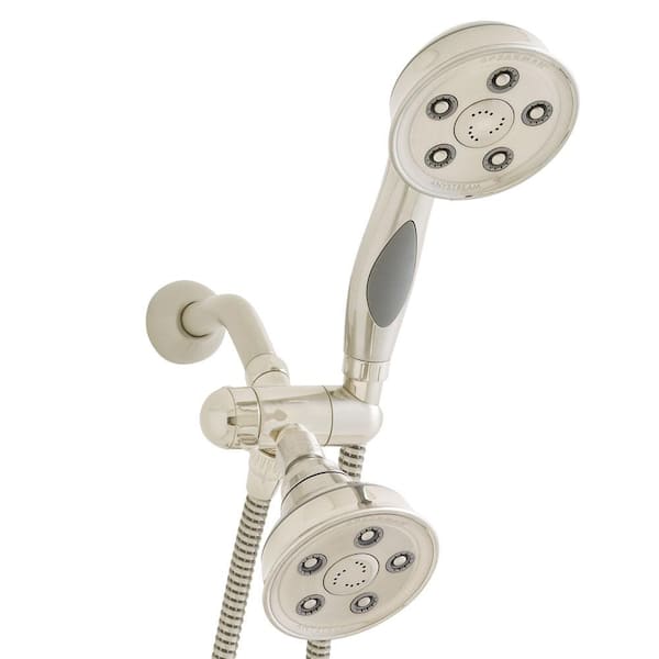 Speakman 3-spray 3.78 in. Dual Shower Head and Handheld Shower Head in Brushed Nickel