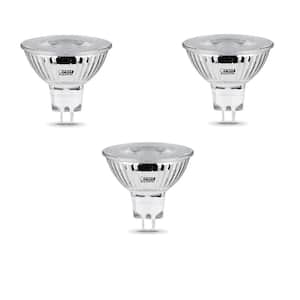 50-Watt Equivalent MR16 GU5.3 Bi-Pin 12-Volt Dimmable CEC Compliant LED 90+ CRI Flood Light Bulb Bright White (3-Pack)