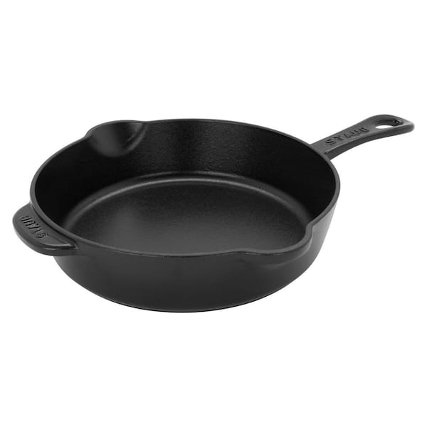 Cast Iron 8.5 in. Traditional Deep Skillet - Black