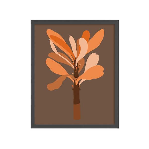 Unbranded Modern Leaves Framed Nature Art Print 42 in. x 34 in.