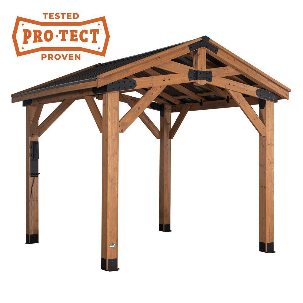 Norwood Cedar and Steel 10x10 Outdoor Gazebo