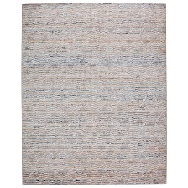 Jaipur Living Abrielle Light Gray/Tan 8 ft. x 10 ft. Geometric Rectangle Area Rug