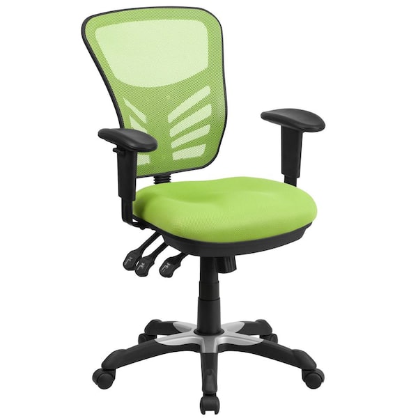 Flash Furniture Mesh Swivel Ergonomic Task Chair in Green