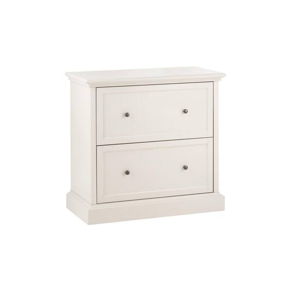Home Decorators Collection Royce Polar, White Wood File Cabinet