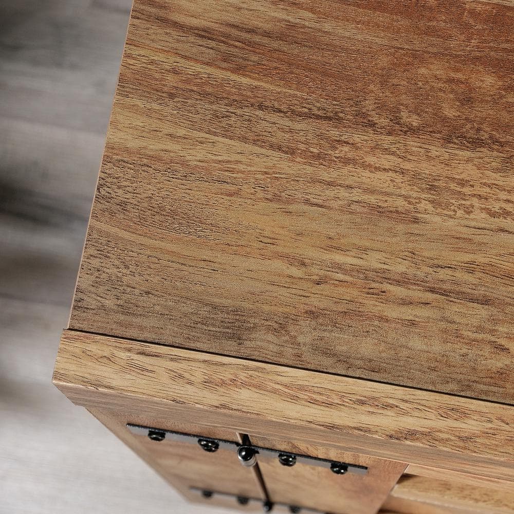 Sindoori Mango Farmhouse TV Stand with Cabinets