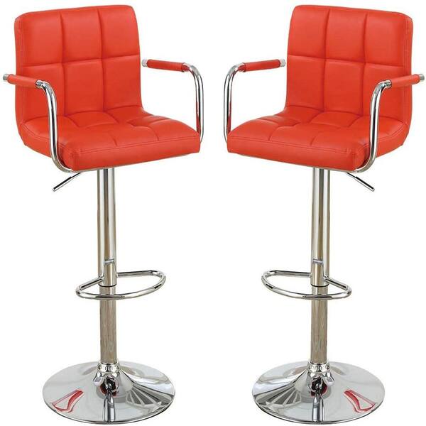 red leather bar stools for sale