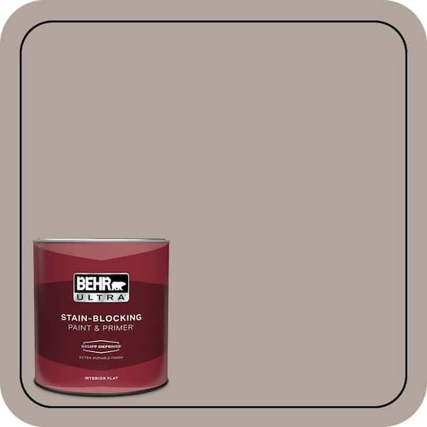 BEHR ULTRA 1 qt. #780B-4 Slate Pebble Extra Durable Flat Interior Paint & Primer