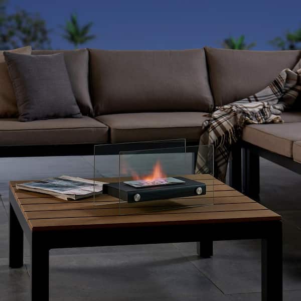 Bio Ethanol Ventless Fireplace, Indoor Outdoor Tabletop Fire Pit
