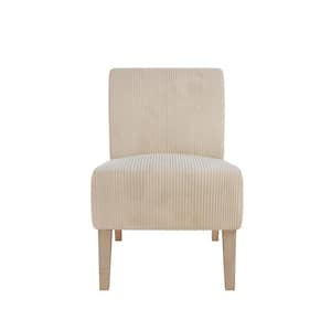 Kendrin Accent Chair, Ivory Corduroy
