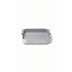 Square 1-Piece Roasting Pan with Rack Gray