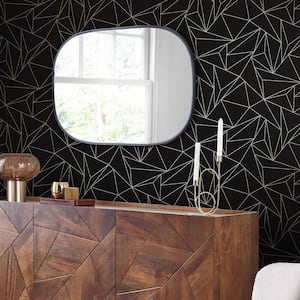 NEXT Scatter Geo Black Removable Non-Woven Paste the Wall Wallpaper