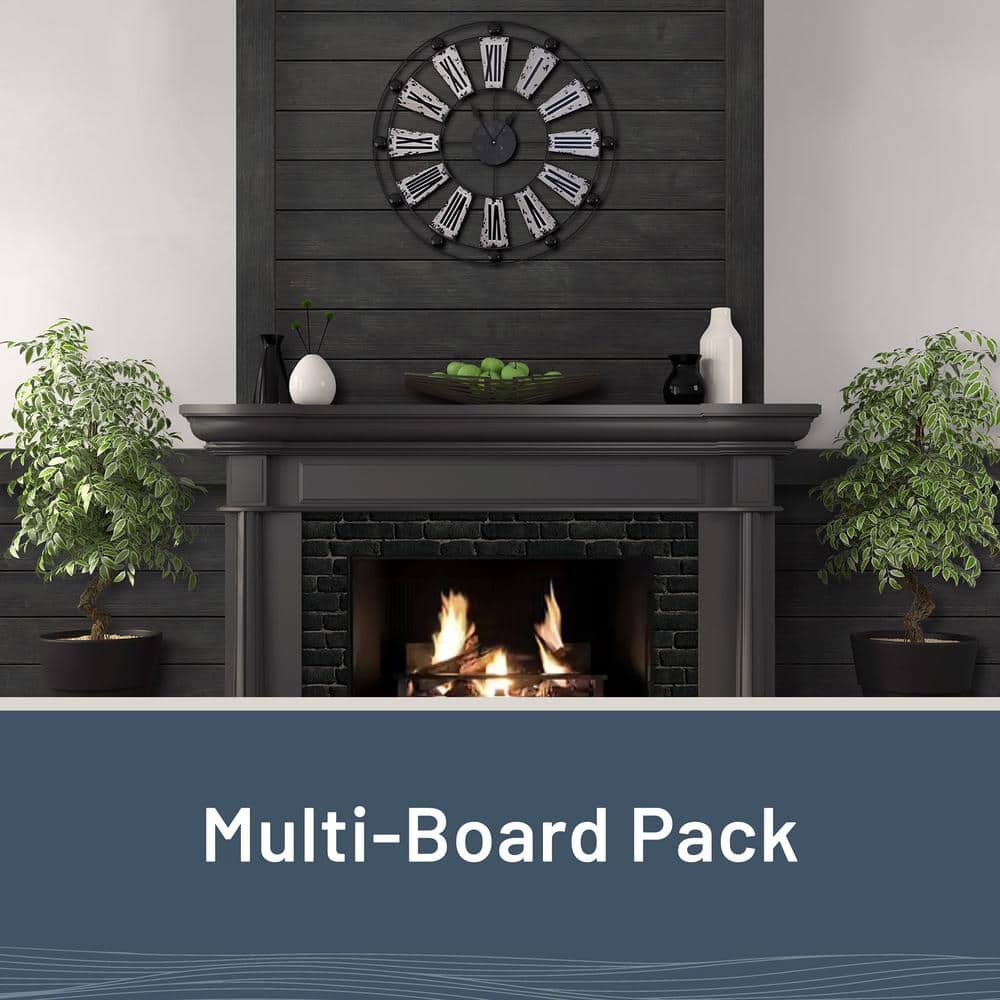 Charcoal Painted Distressed Spruce Trim Boards Set of 4