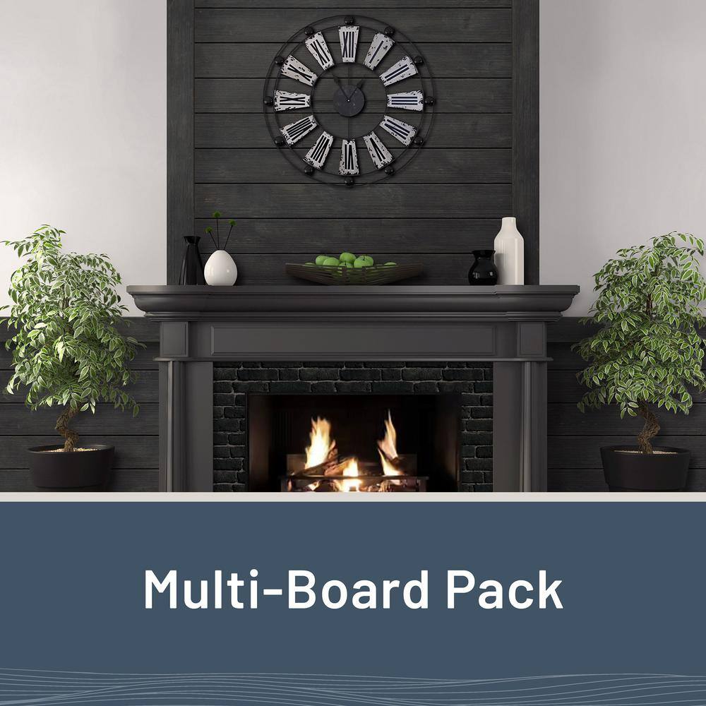 Charcoal Painted Distressed Spruce Trim Boards Set of 4