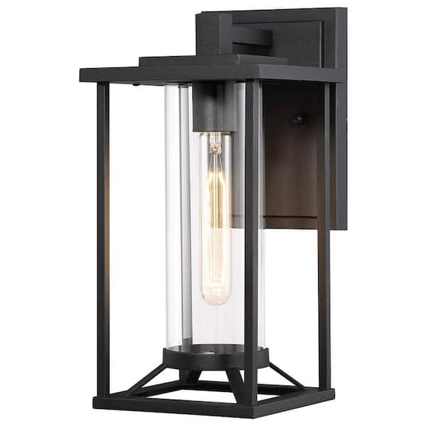 The Great Outdoors Trescott 1- Light Black Outdoor Wall Lantern Sconce