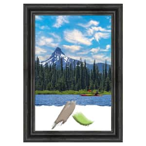Rustic Pine Black Wood Picture Frame Opening Size 20 x 30 in.