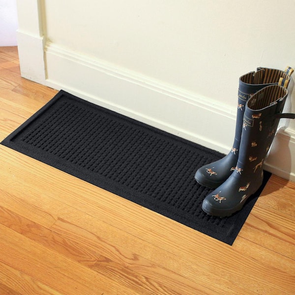 Mifoci 2 Pack Boot Tray with 2 Coir Mat 30 x 15 Inch Door Shoe Tray Coir  Door Mat Wide Multipurpose Boot Mat for Entryway Indoor Outdoor Use