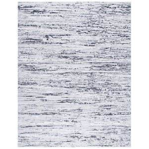 Amelia Light Gray/Charcoal 10 ft. x 14 ft. Abstract Striped Area Rug