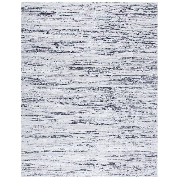 SAFAVIEH Amelia Light Gray/Charcoal 10 ft. x 14 ft. Abstract Striped Area Rug