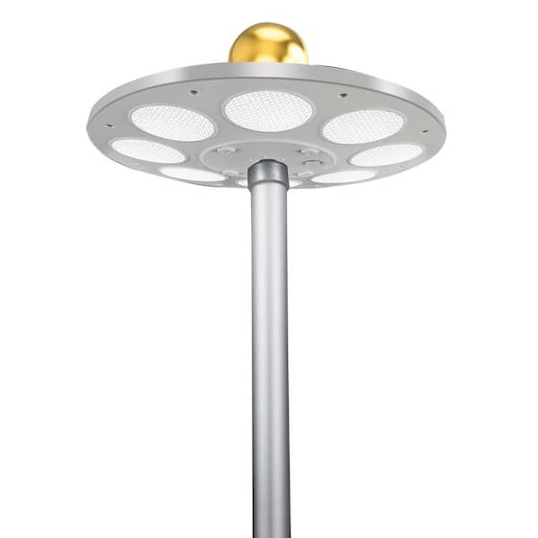 Solar LED Flagpole Light 136 LED 10000h Lifespan for 15-25 Ft Poles Waterproof Outdoor Lighting Auto On/Off