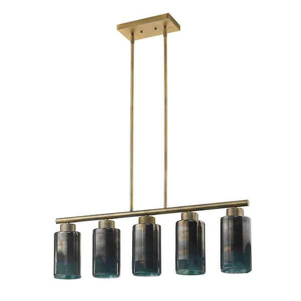 Trend Lighting Monet 5-Light Brass Pendant