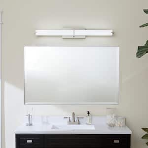 Independence 37.5 in. Brushed Nickel Integrated LED Transitional Linear Bathroom Vanity Light Bar