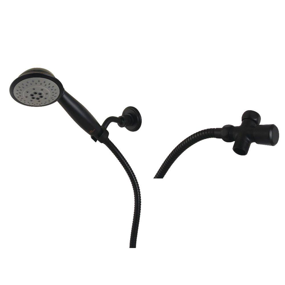 Shower Scape 1-Spray Wall Mount Handheld Shower Head 1.8 GPM in Matte Black