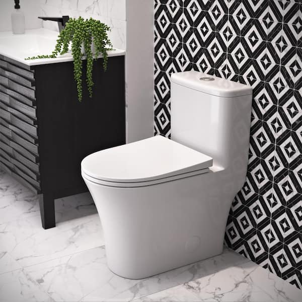 Swiss Madison Cascade One-Piece 1.6 GPF Dual Flush U-Shape Toilet