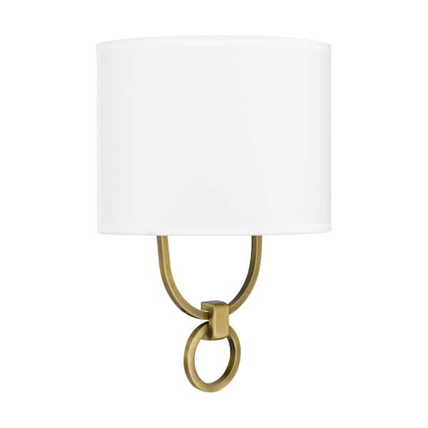 ASHLEY HARBOUR COLLECTION Thorin 1-Light Aged Brass Wall Sconce