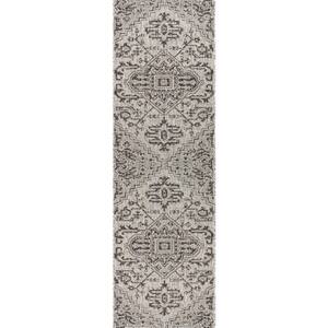 JONATHAN Y Estrella Bohemian Medallion Black/Gray 7 ft. 9 in. x 10 ft ...