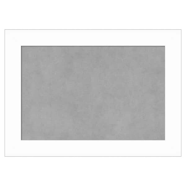 Amanti Art Basic White Narrow 21 in. x 15 in. Framed Magnetic Board