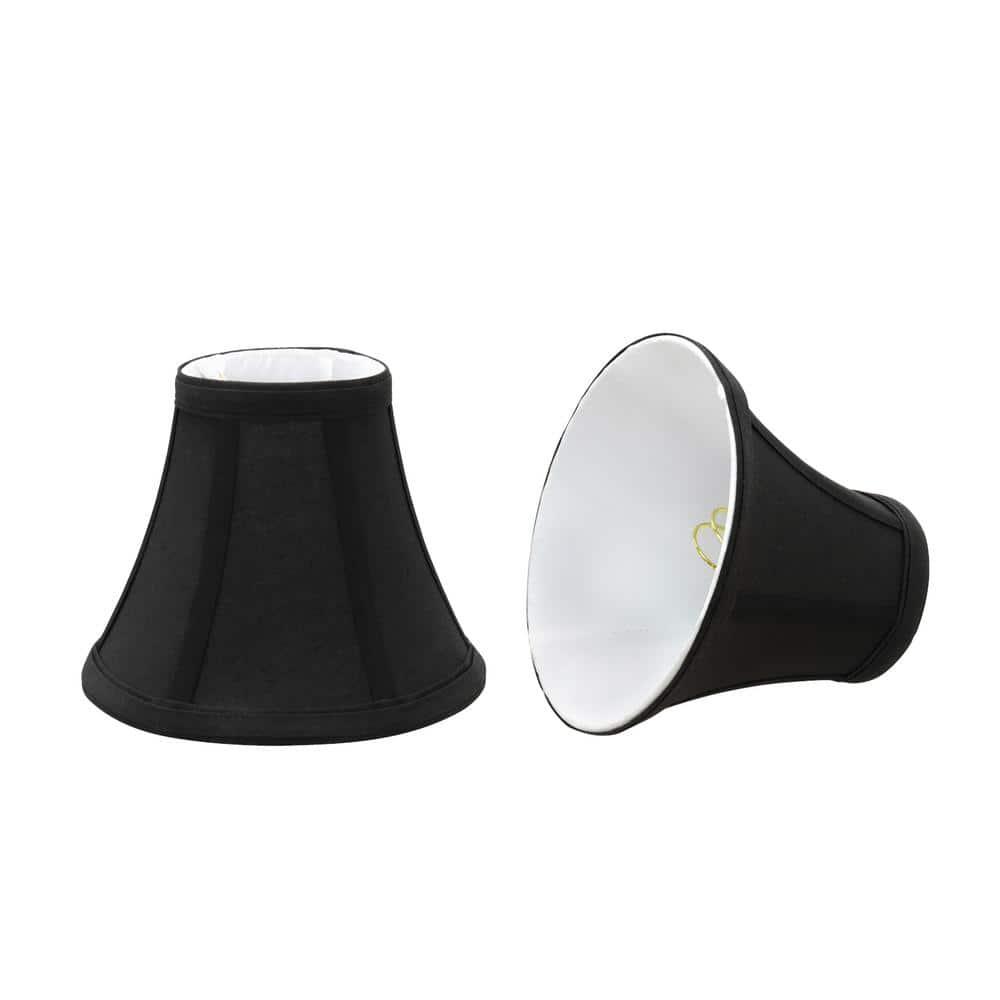 Black Lampshade Cloth Lamp Shade E14 Base Golden Lining