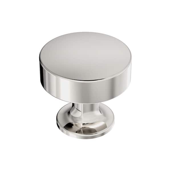 Amerock Everett 1-5/16 in. (33mm) Modern Polished Nickel Round Cabinet Knob