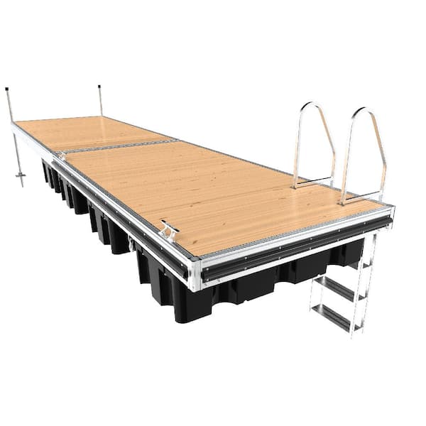 QPF-495,5 ft. x 10 ft. 2 Sections I Shape Floating Dock, 12 in. Freeboard