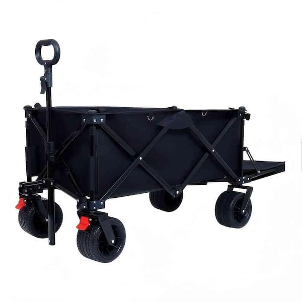 3.81 cu. ft. Steel Frame Garden Cart With 600D Oxford Double-Layer Fabric -for Beach and Camping, 300 lbs. Capacity