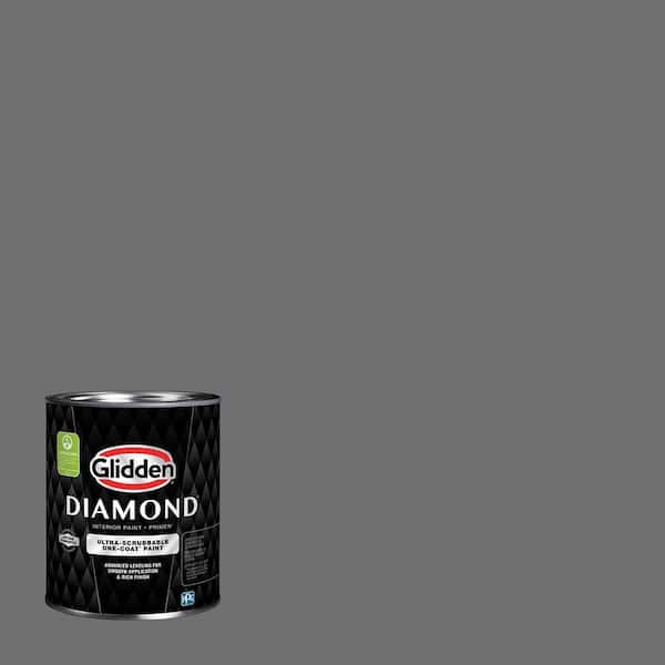 Glidden Diamond 1 qt. PPG0996-6 Slate Mine Eggshell Interior Paint with Primer