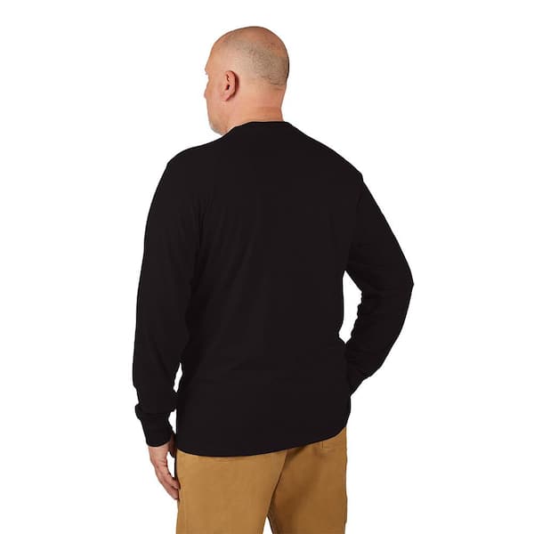 Milwaukee Men's Large Black Cotton/Polyester Long-Sleeve Hybrid