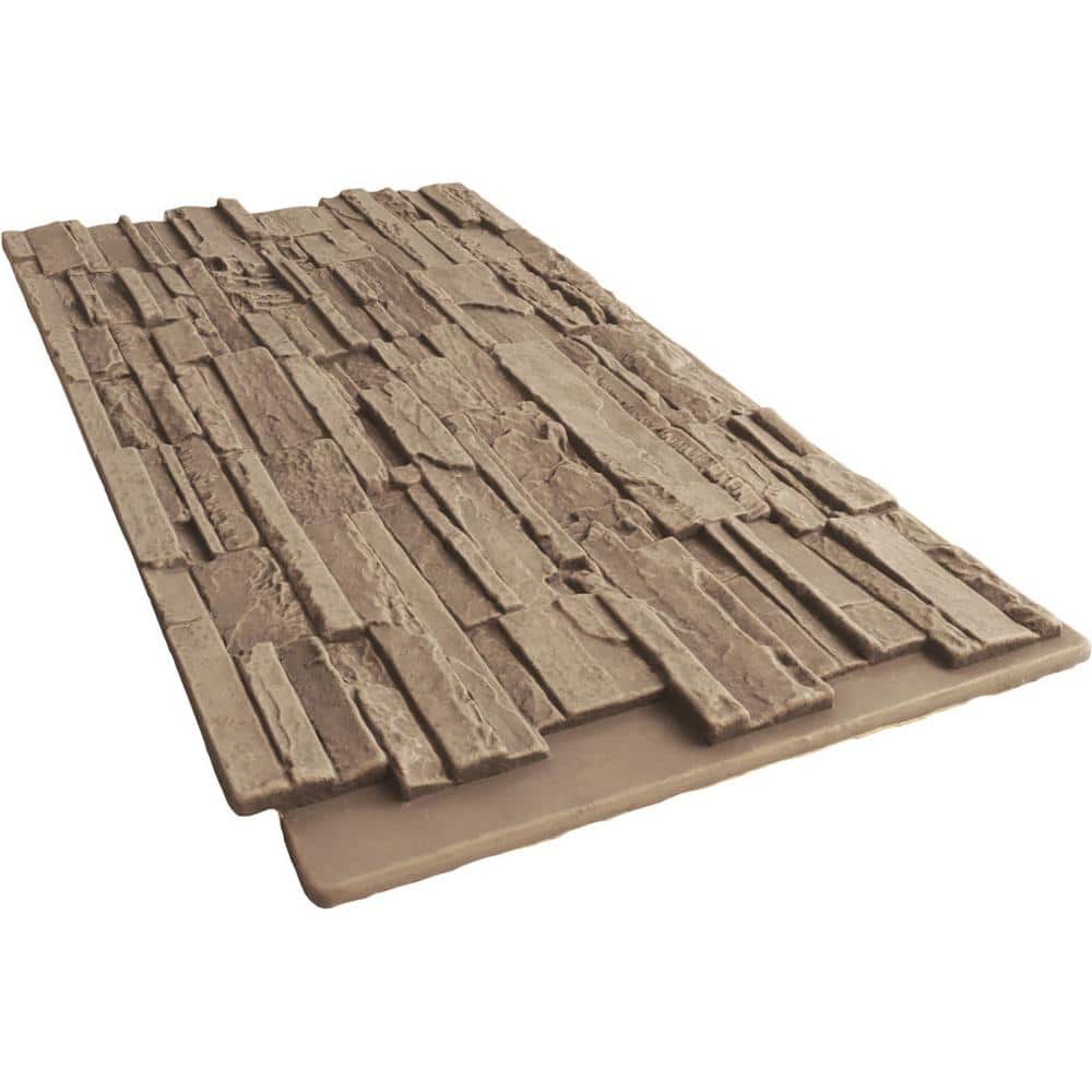 Valley Spring Faux Stone Panel in Light Brown
