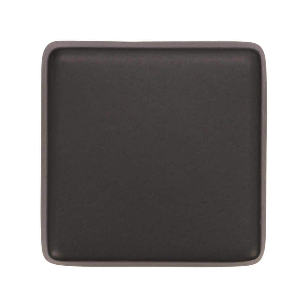 Black Bronze Square Modern Cabinet Knob with Mounting Hardware