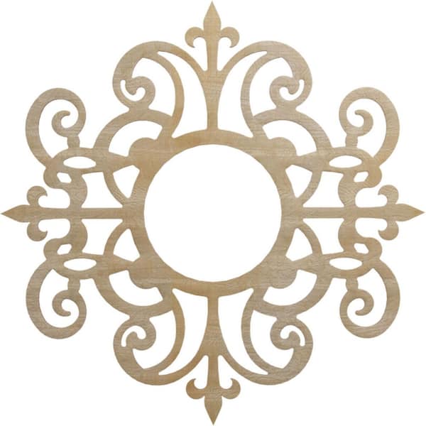 Ekena Millwork 0.25 in. x 36 in. x 36 in. Wood Medallion Moulding