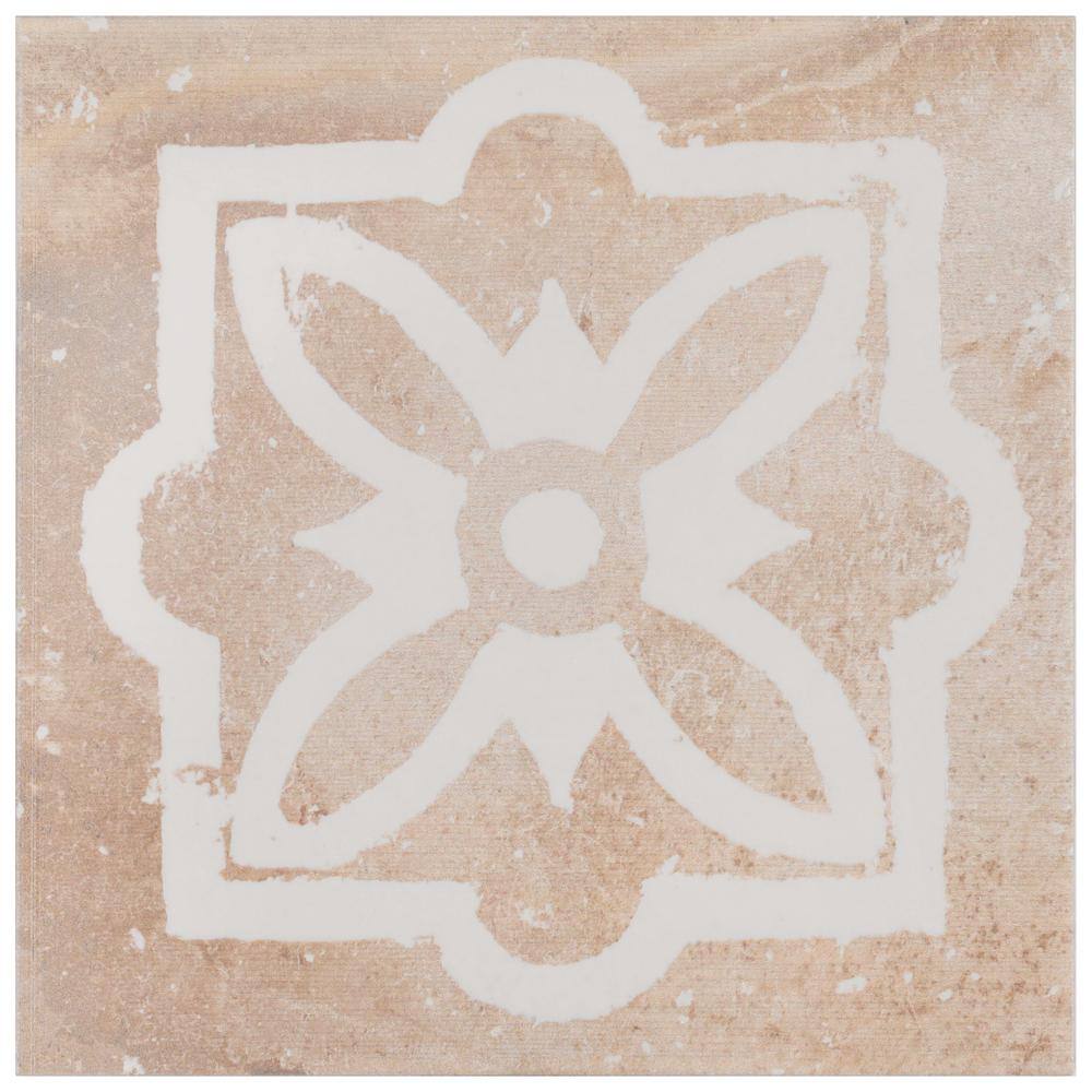 Angela Harris Sicilia Kasma Crema 7.87 in. x 0.31 in. Matte Porcelain Floor and Wall Tile Sample price history on PriceWatchPro