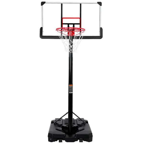 cenadinz Portable Basketball Hoop and Goal with 6.6 ft. to 10 ft. Height Adjustment